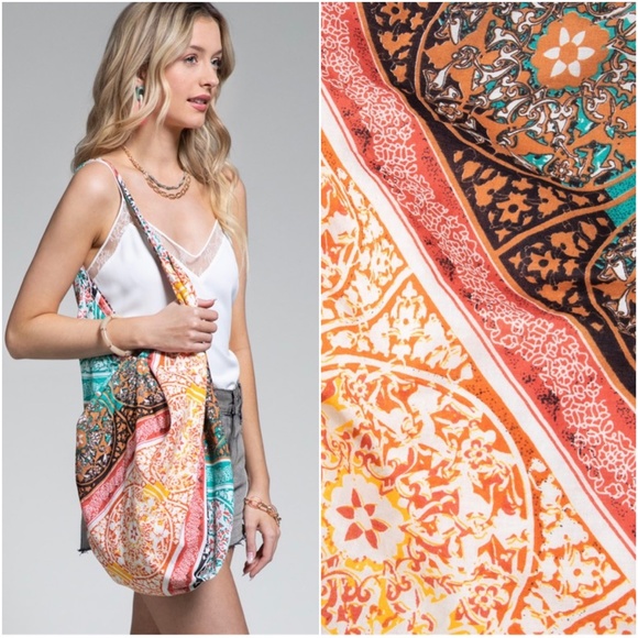 Bohemian Mandala Floral Print Shoulder Bag - Picture 9 of 9